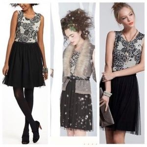 NWOT Weston Wear Tulle Flocked Cocktail Dress